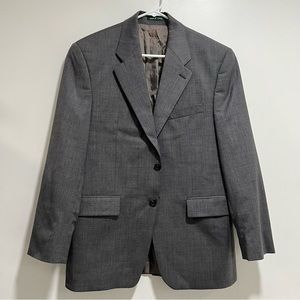 LAUREN RALPH LAUREN Mens 38S  Gray Blazer  100% Wool